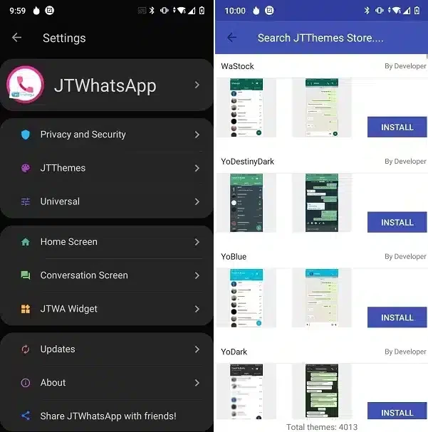 JTWhatsApp — لقطة شاشة 2